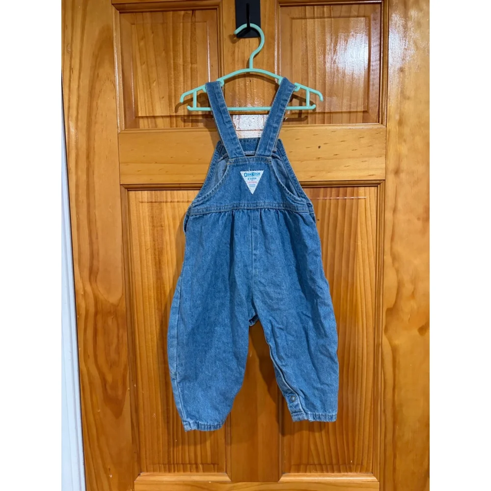 Vintage OshKosh B’gosh Made in USA Denim Balloon Overalls 18M Genuine Article